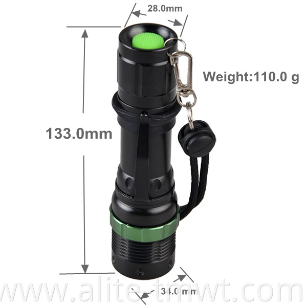 (500295)High Brightness Rechargeable Promotional Materials LED Traffic Light Torch